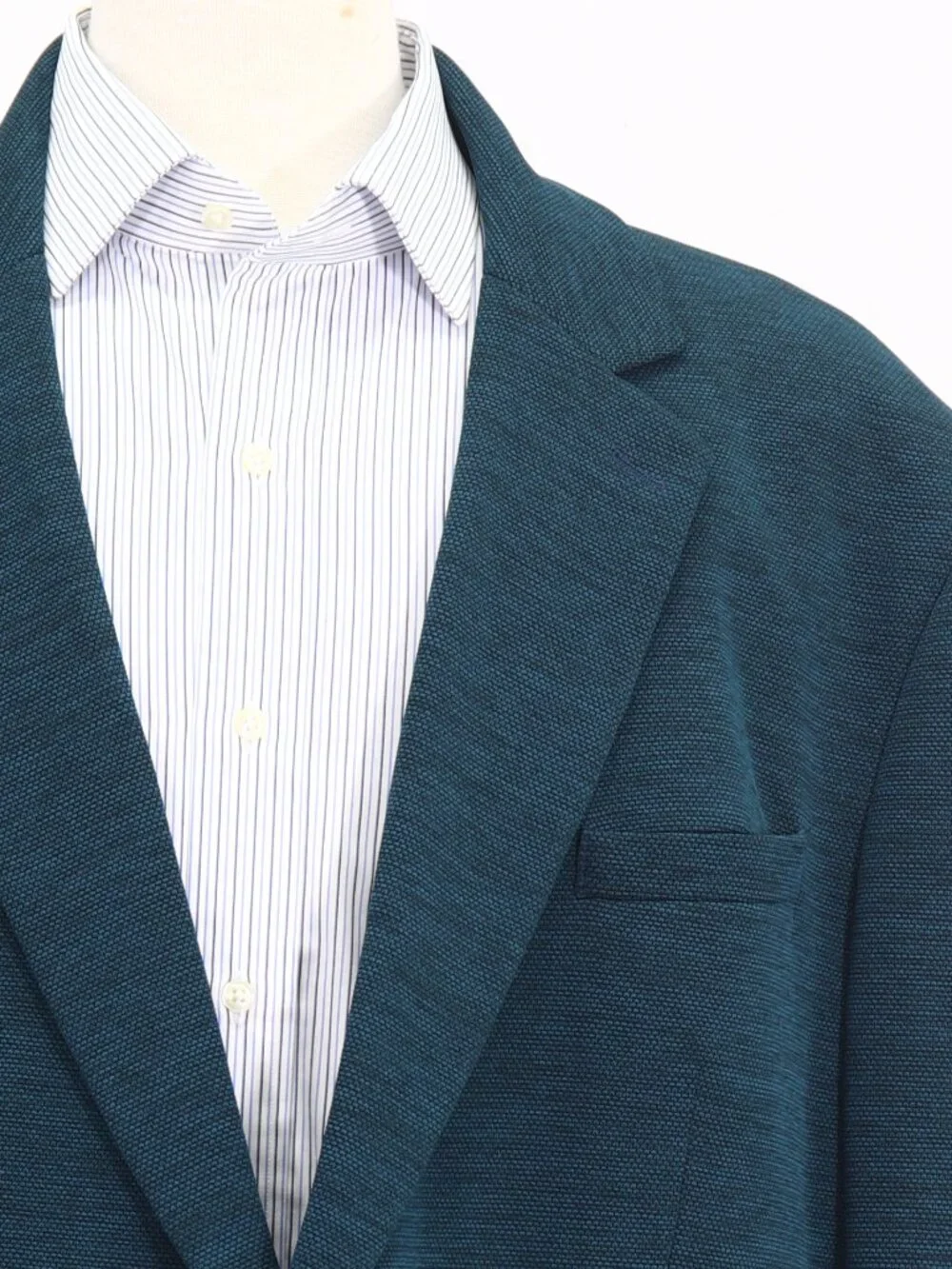 Johnny Bigg 54L Blue Blazer Sport Coat Jacket 2-Button Solid W863